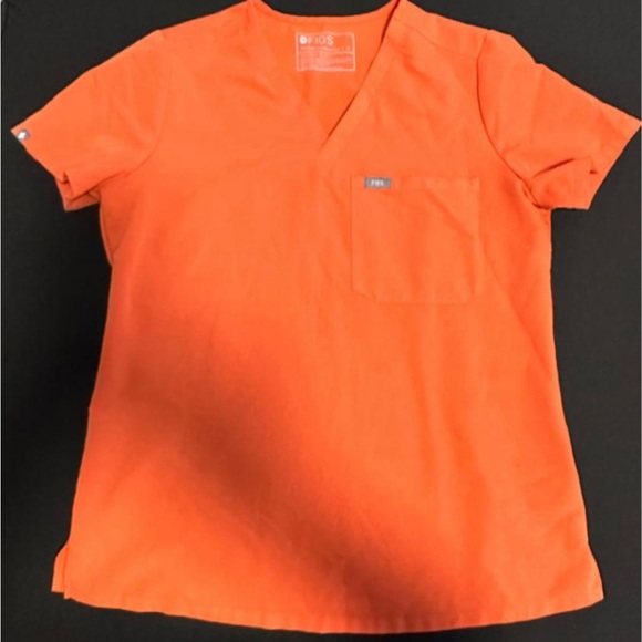 NWOT FIGS SET SUNSET ORANGE SIZE SMALL - Picture 2 of 2